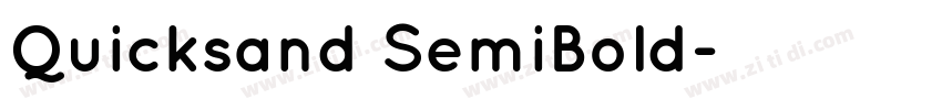 Quicksand SemiBold字体转换